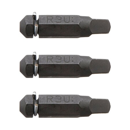 Quikdrive No. 3U Square Undersized Driver Bit Pack BIT3SU-RC3